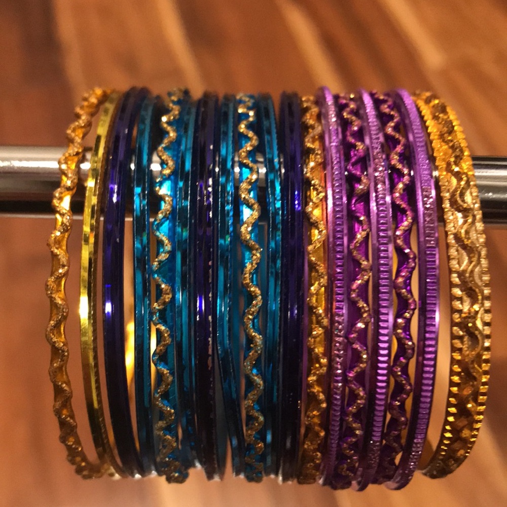 Little Girl Size Bundle of Indian Bangles (Fit Approximately Age 5-7)